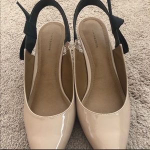 14th and union nude kitten bow heels